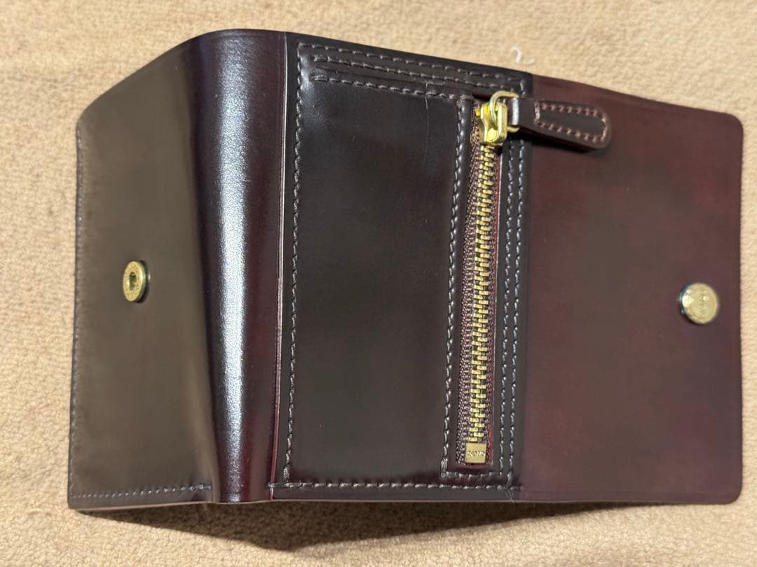 GANZO ホーウィン社 シェルコードバン 三つ折り財布