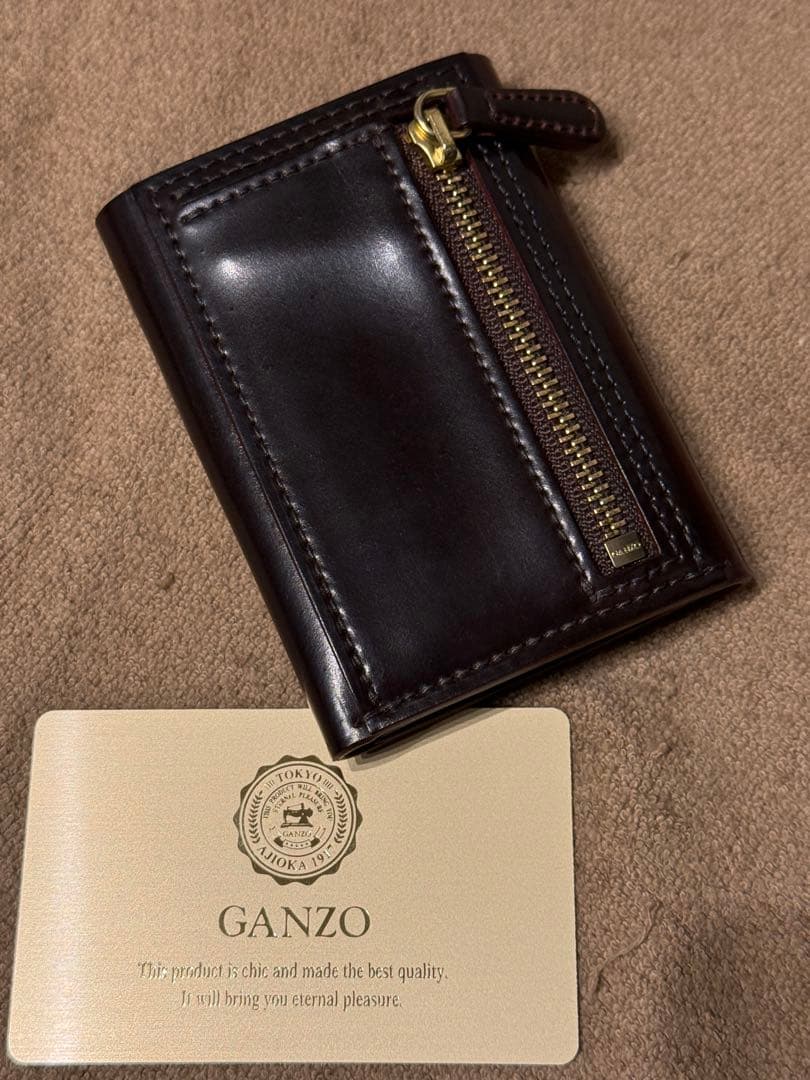 GANZO ホーウィン社 シェルコードバン 三つ折り財布