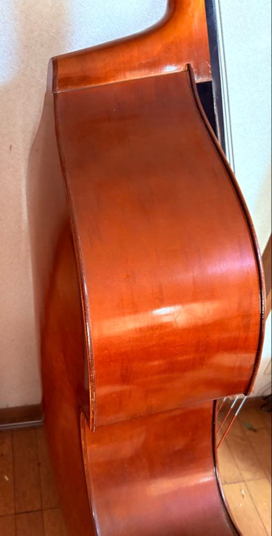 ［至宝・45年物]Chakiウッドベース(コントラバス)京都茶木ビンテージ