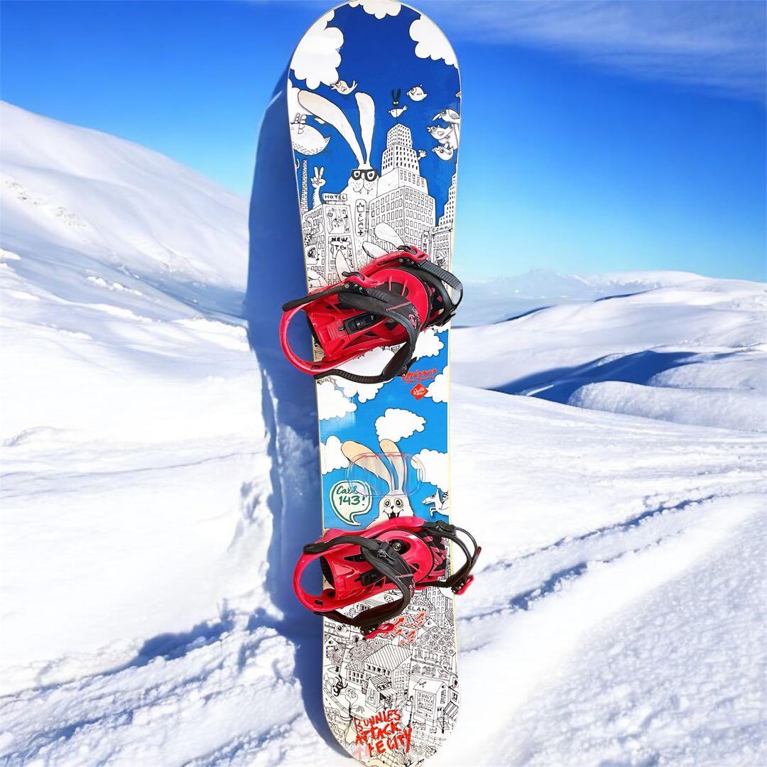 ELAN（エラン） スノーボード板 K2 ビンディング付き（CHARM）