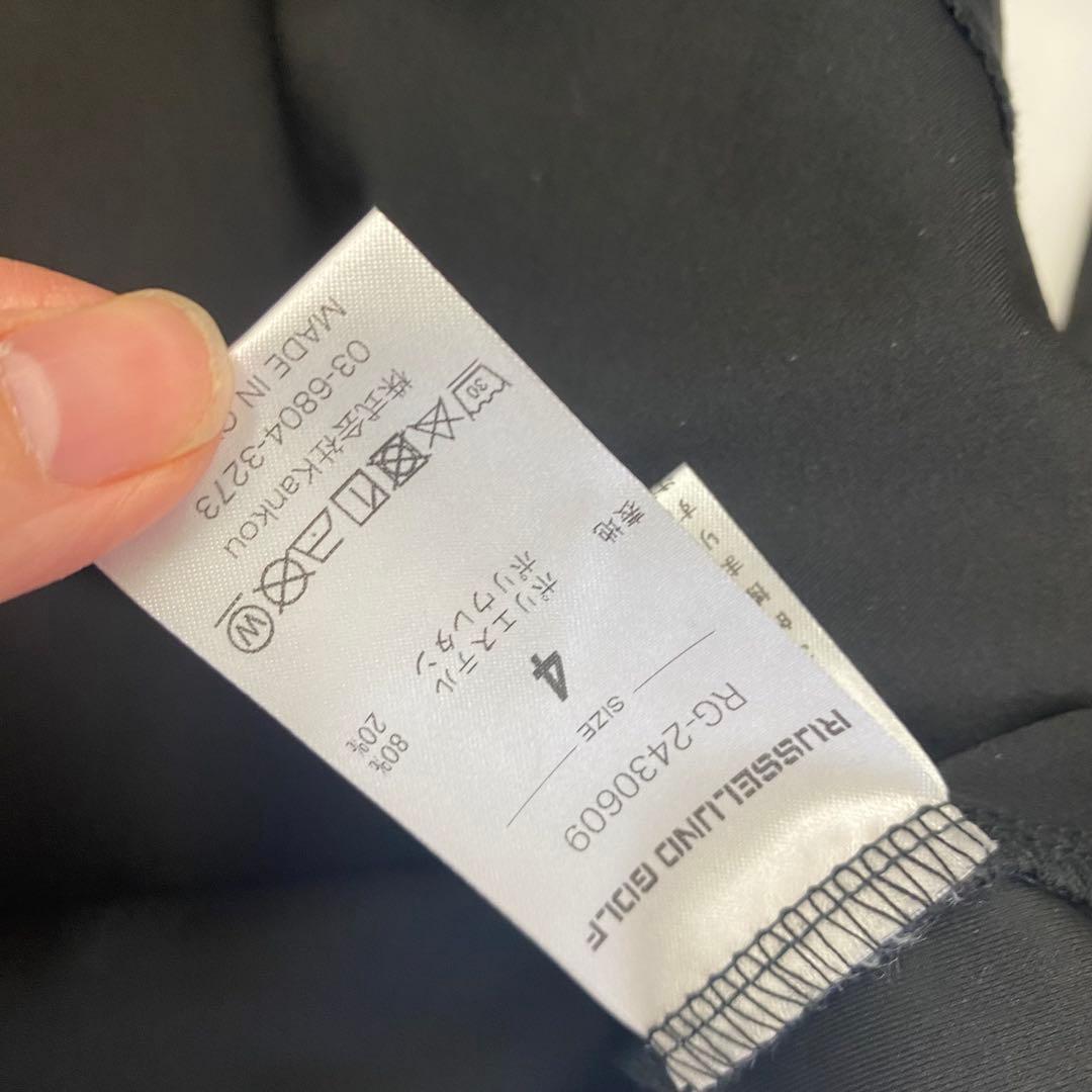 ラッセルノ　ブラック ナイロン　ゴルフ　トップス　パンツ