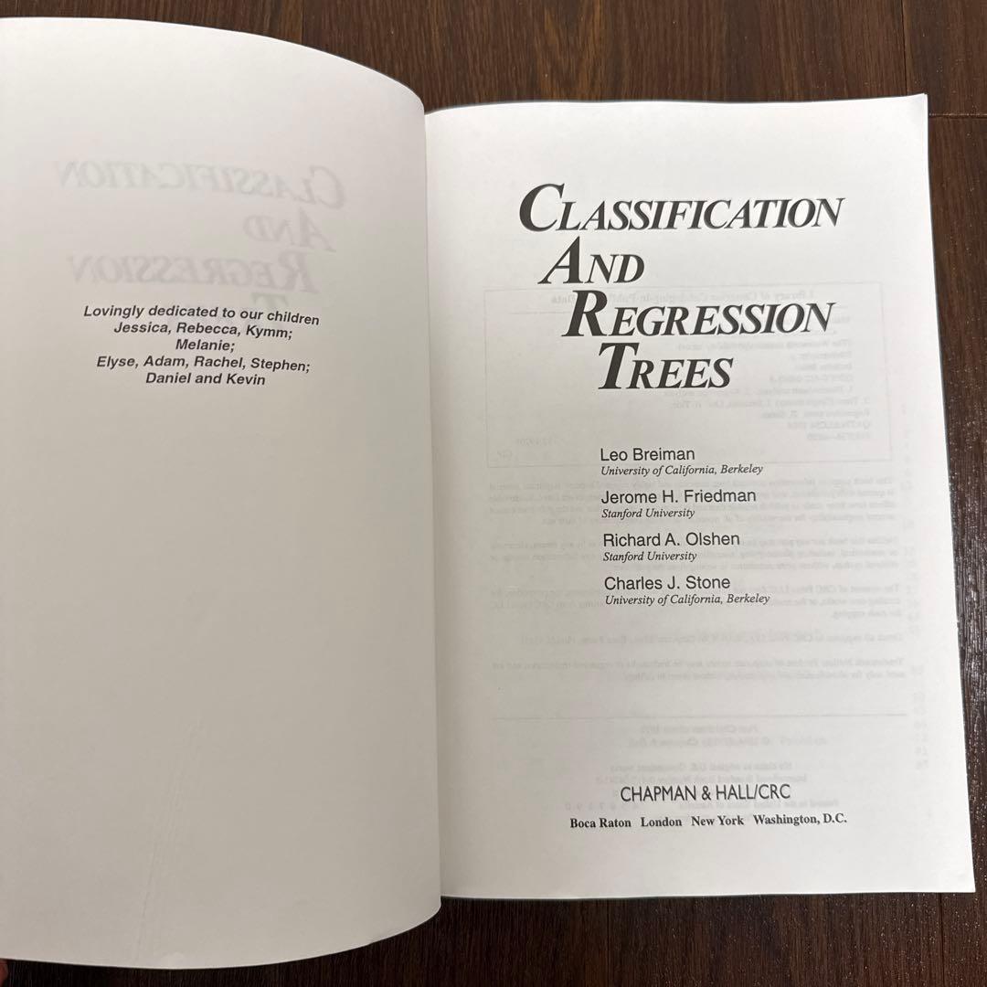 洋書 Classification And Regression Trees