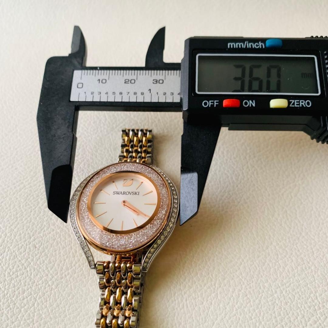 美品 スワロフスキー 5519459 クリスタルオーラ 腕時計 ウォッチ