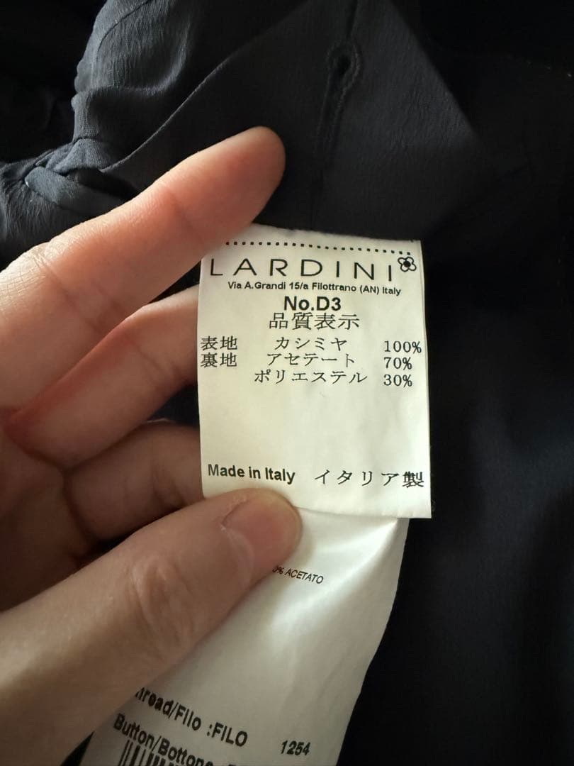 ラルディーニ　レディースカシミア100 チェスターコート　38