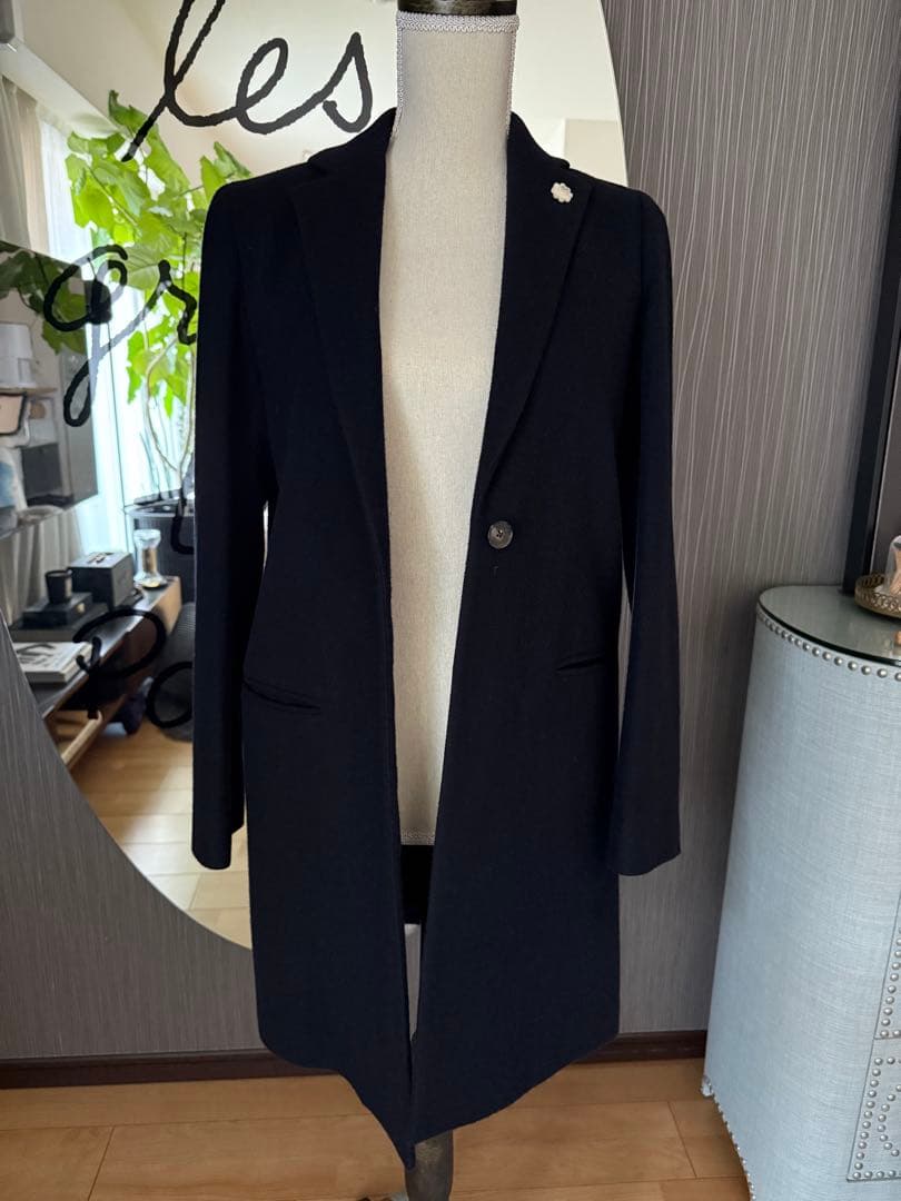 ラルディーニ　レディースカシミア100 チェスターコート　38