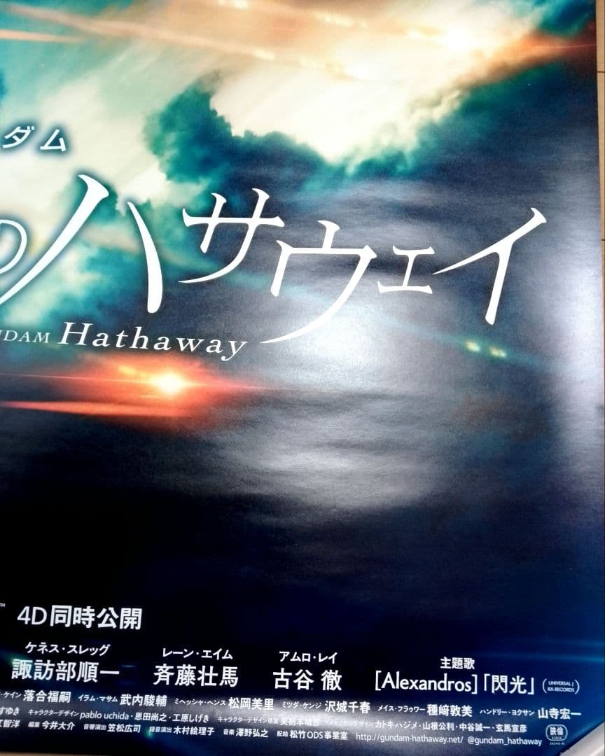キ*シ様 機動戦士ガンダム 閃光のハサウェイ 　映画　ポスター　販促非売品　レア