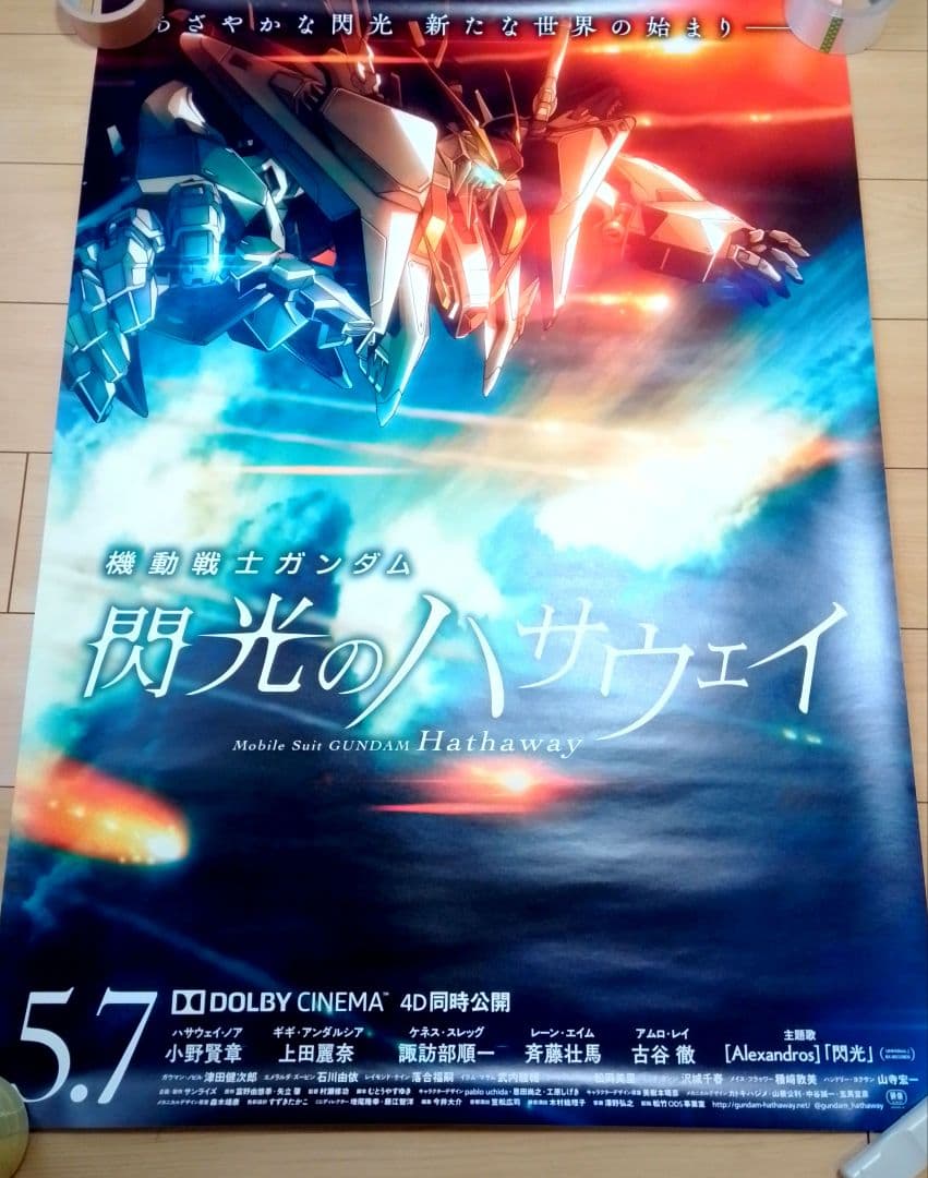 キ*シ様 機動戦士ガンダム 閃光のハサウェイ 　映画　ポスター　販促非売品　レア