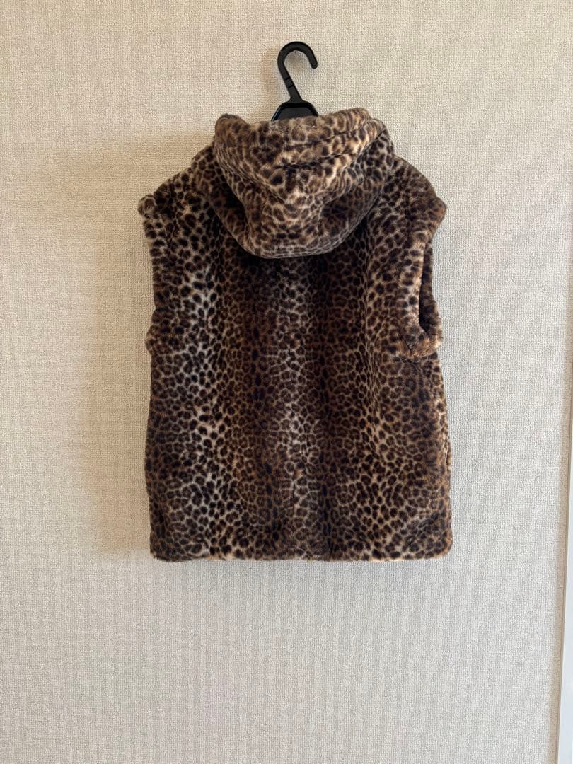 【ORDINARY JOY】Leopard Fur gilet
