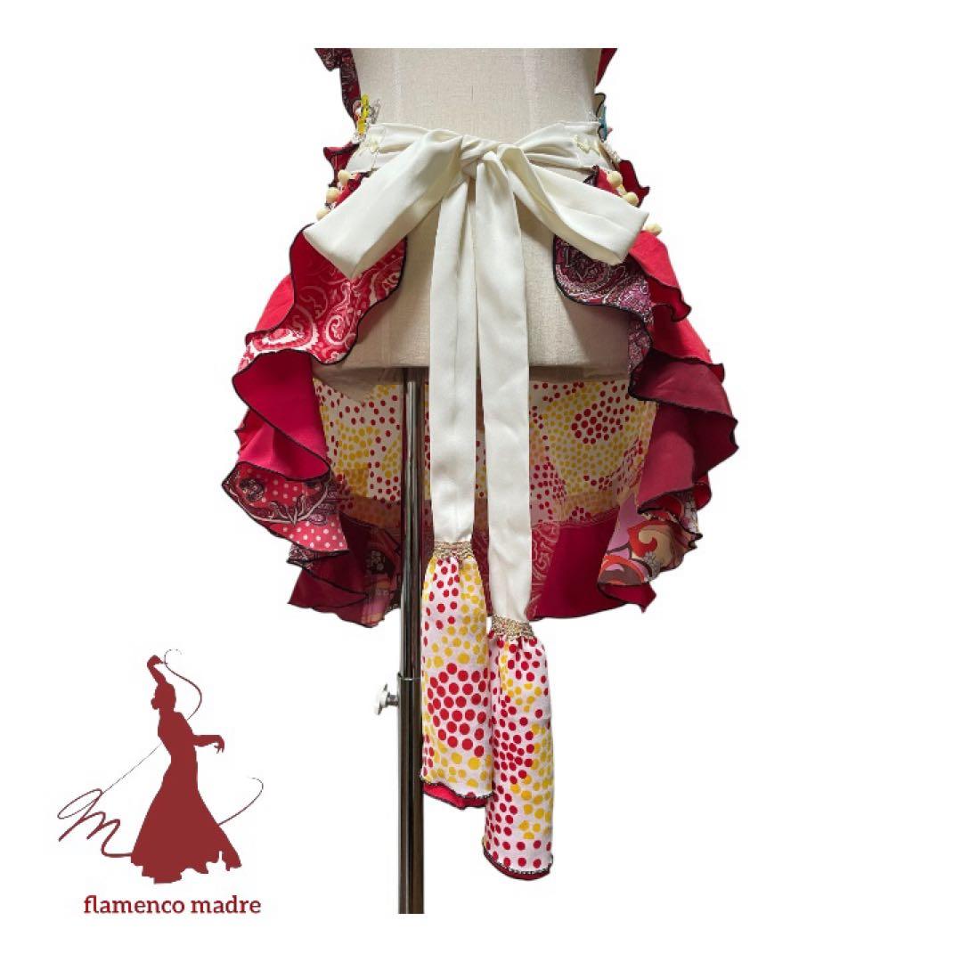 フラメンコドレス　エプロン　ピキージョ　ターバンセット