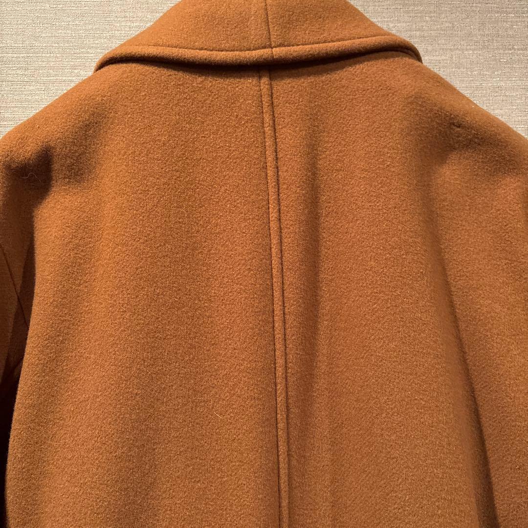 カズです。HUGO ブラウン ロングコート ベルト付き　サイズXXL