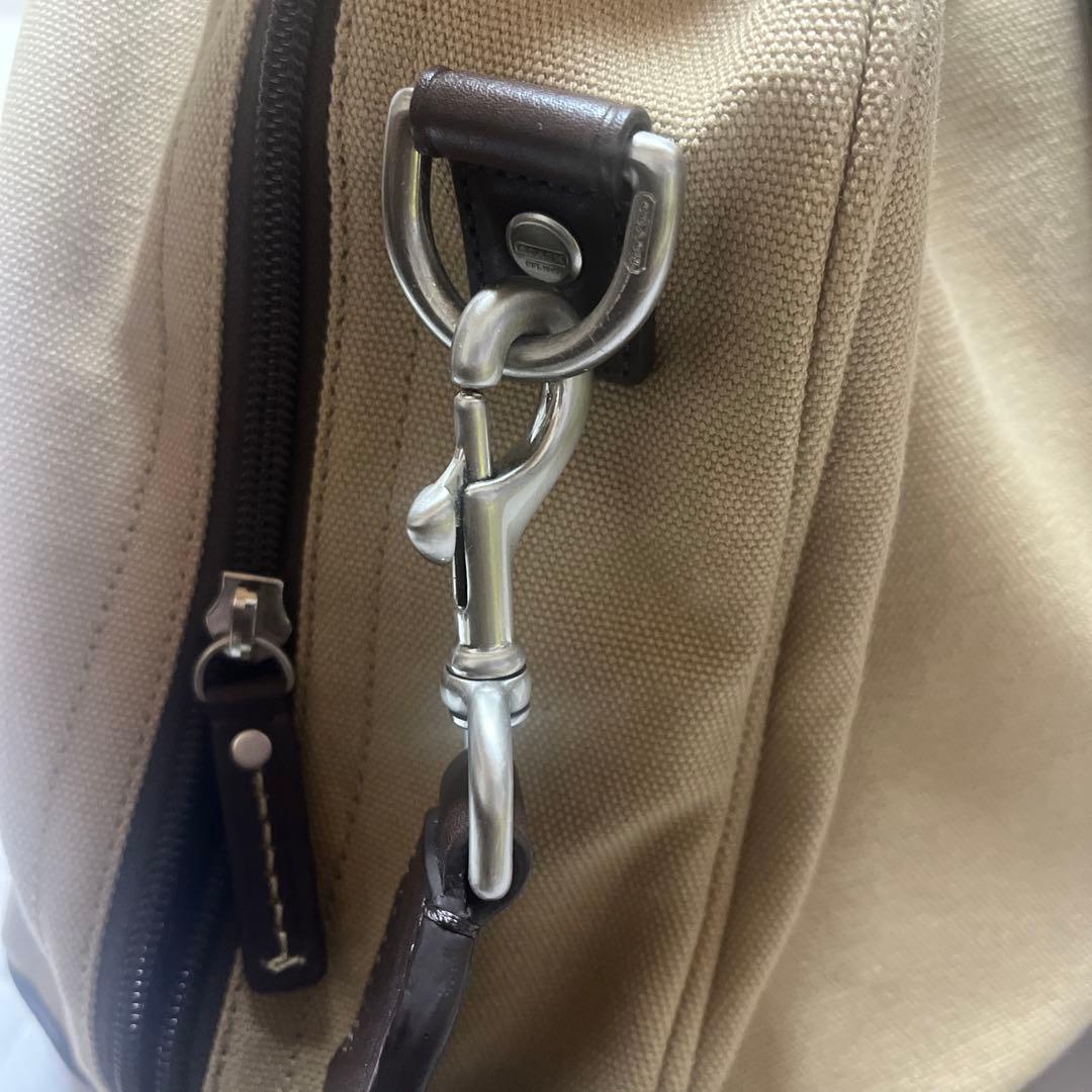 COACH【コーチ】ボストンバッグ キャンバス レザー　ベージュ 旅行