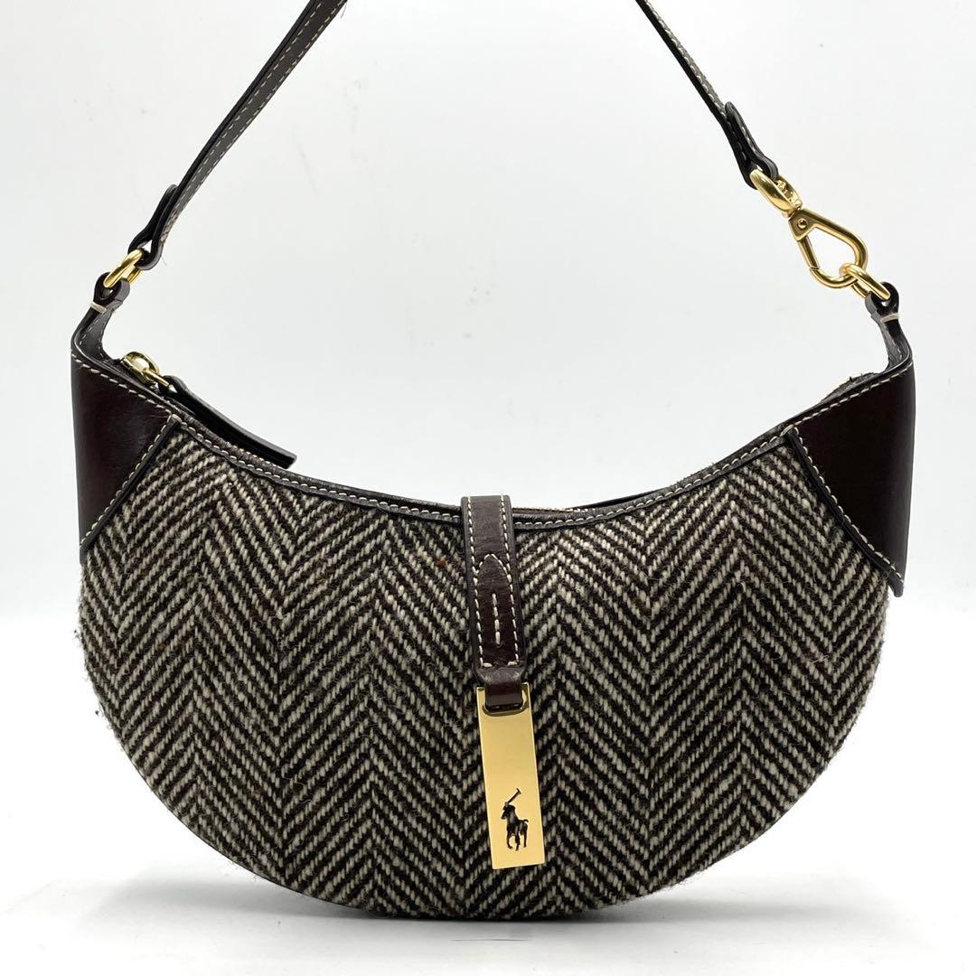 極美品● ポロラルフローレン ショルダーバッグ Polo ID レザー 現行品