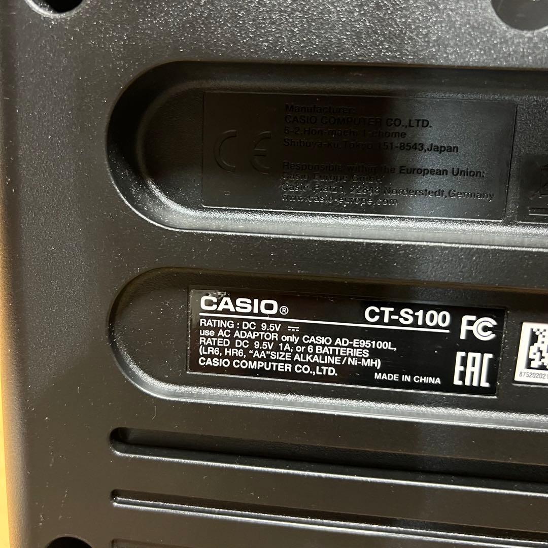 Casiotone CT-S100 61鍵 電子キーボード スタンドヘッドホン付