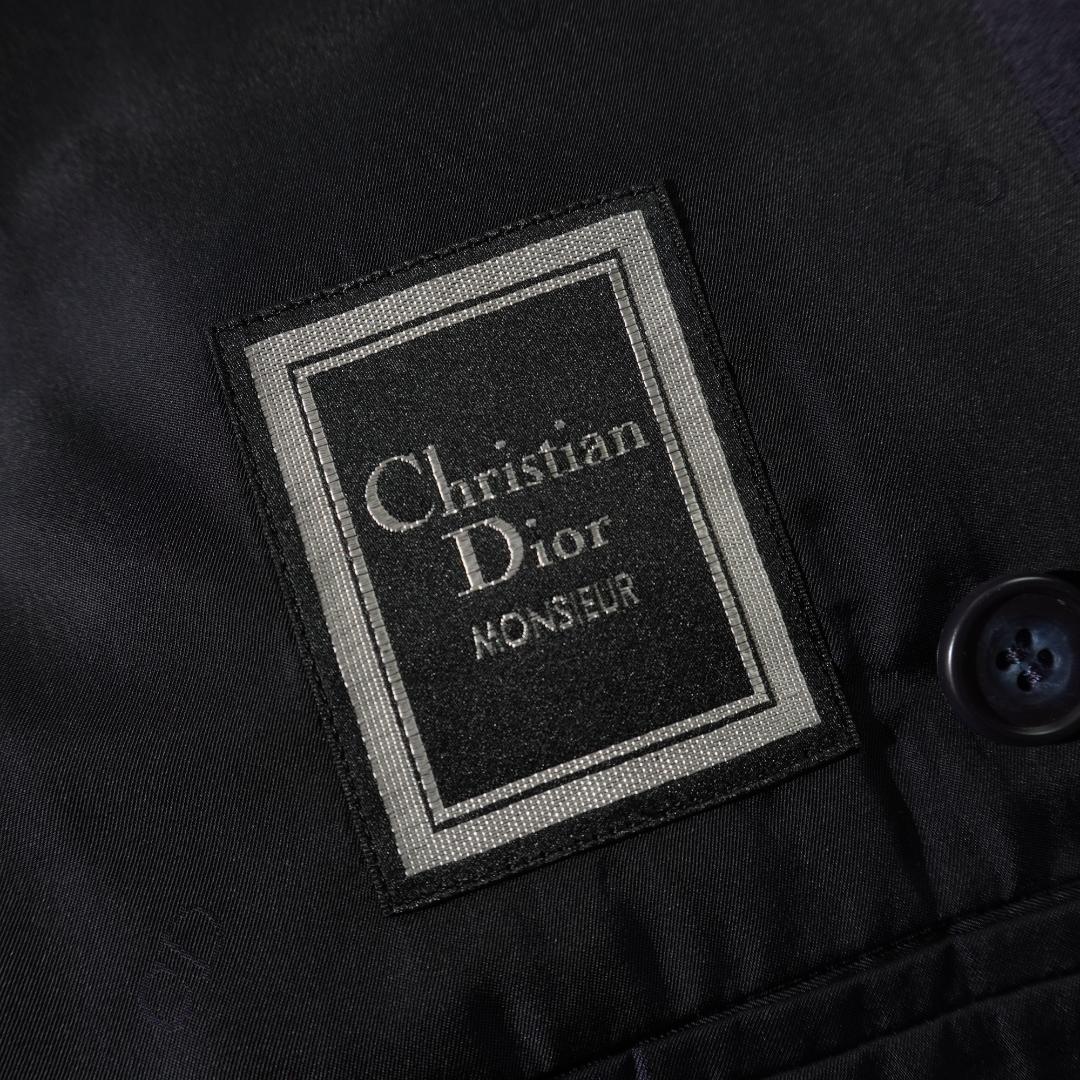 Christian Dior ダブルセットアップスーツ 金ボタン 紺/TW32