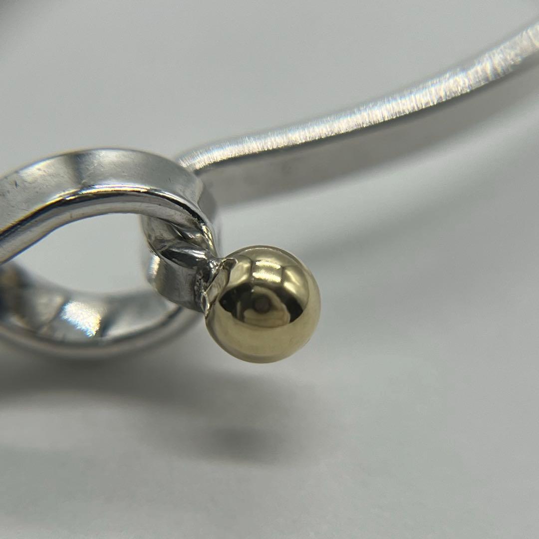 ティファニー TIFFANY フックアンドアイ バングル SV YG コンビ