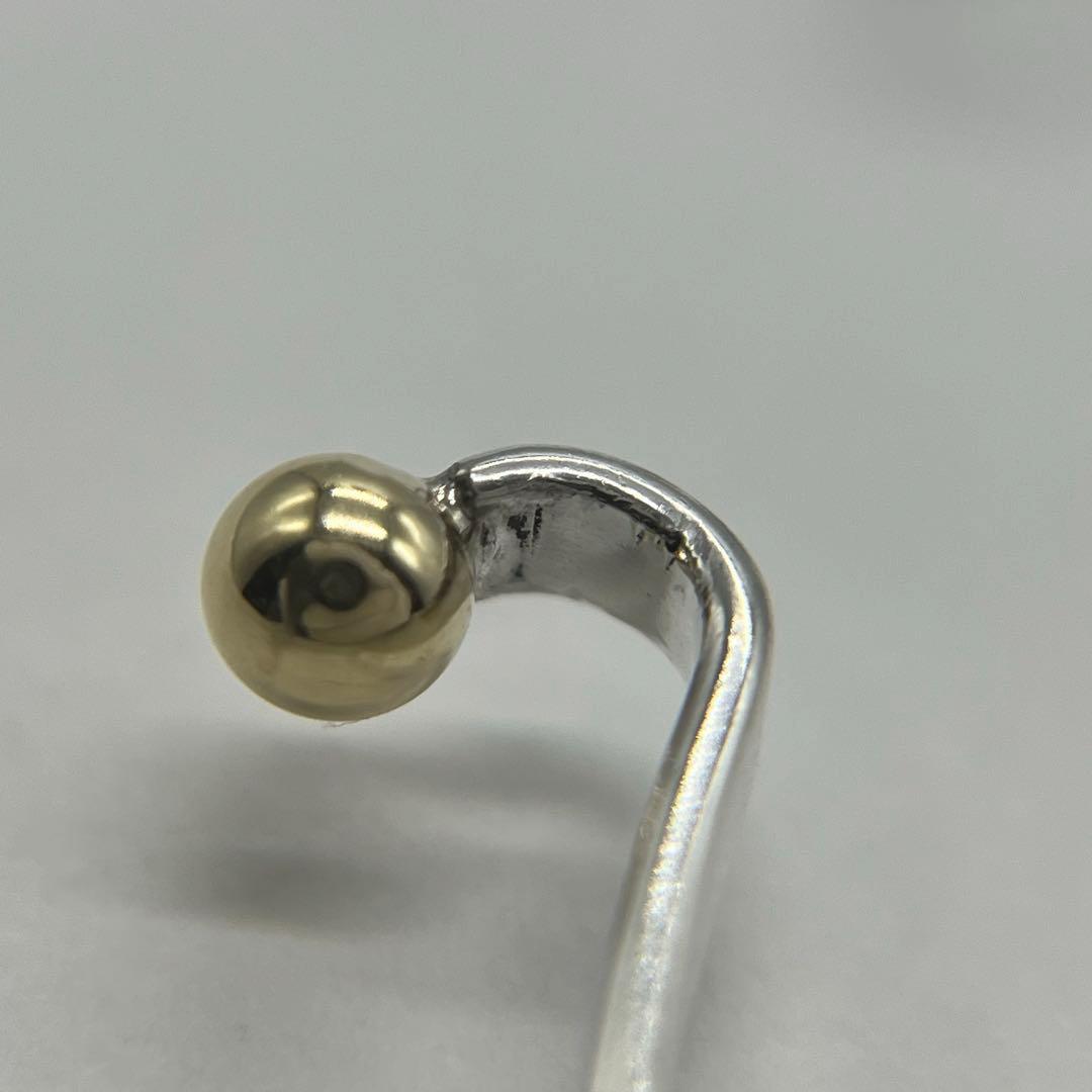 ティファニー TIFFANY フックアンドアイ バングル SV YG コンビ