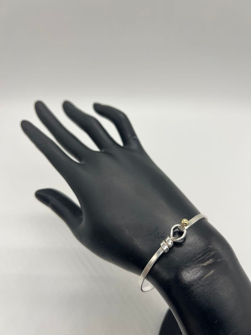 ティファニー TIFFANY フックアンドアイ バングル SV YG コンビ