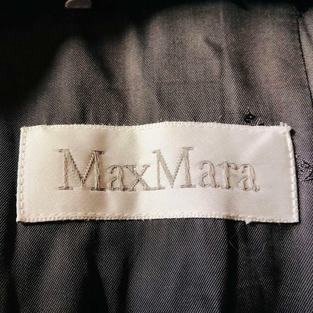 美品✨マックスマーラ ベルテッドコート ガウン カシミヤ 女優襟 グレー 38