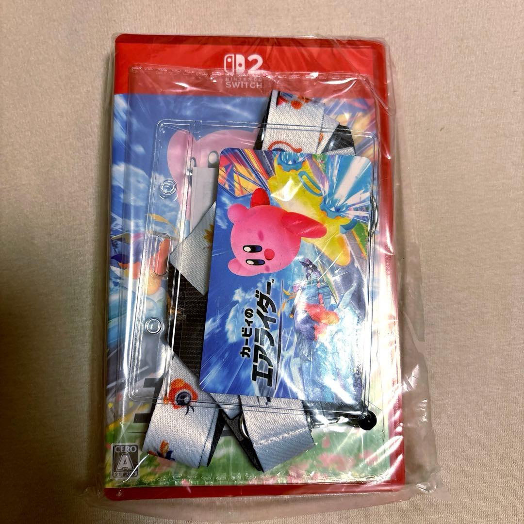 【未開封】カービィのエアライダー Amazon特典オリジナルネックストラップ付き