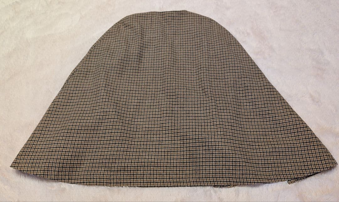 ローレンラルフローレン　ケープコート　ポンチョ　千鳥柄　グレンチェック　金ボタン