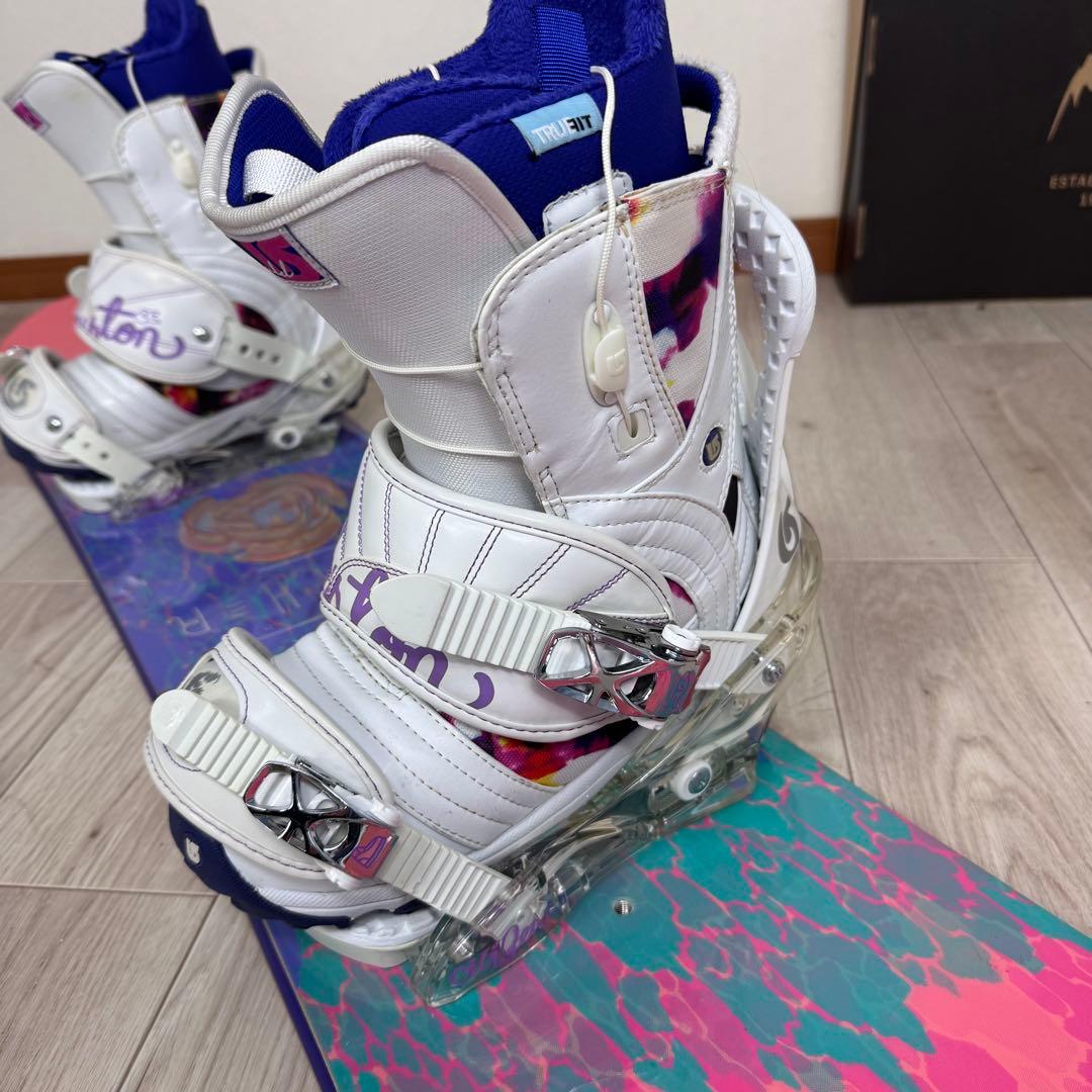 専用BURTON FEATHER 140cm スノーボードセット