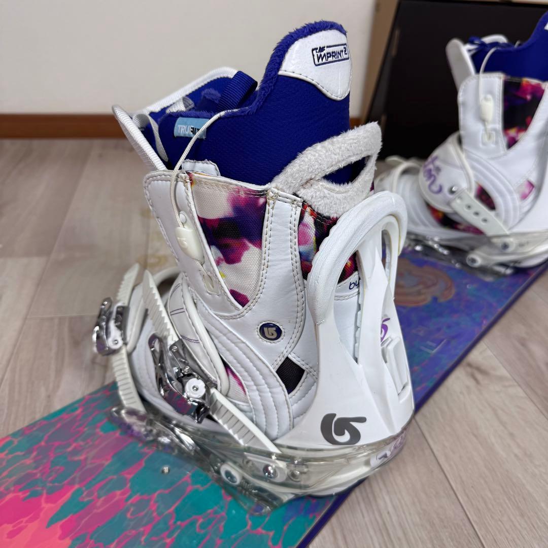 専用BURTON FEATHER 140cm スノーボードセット