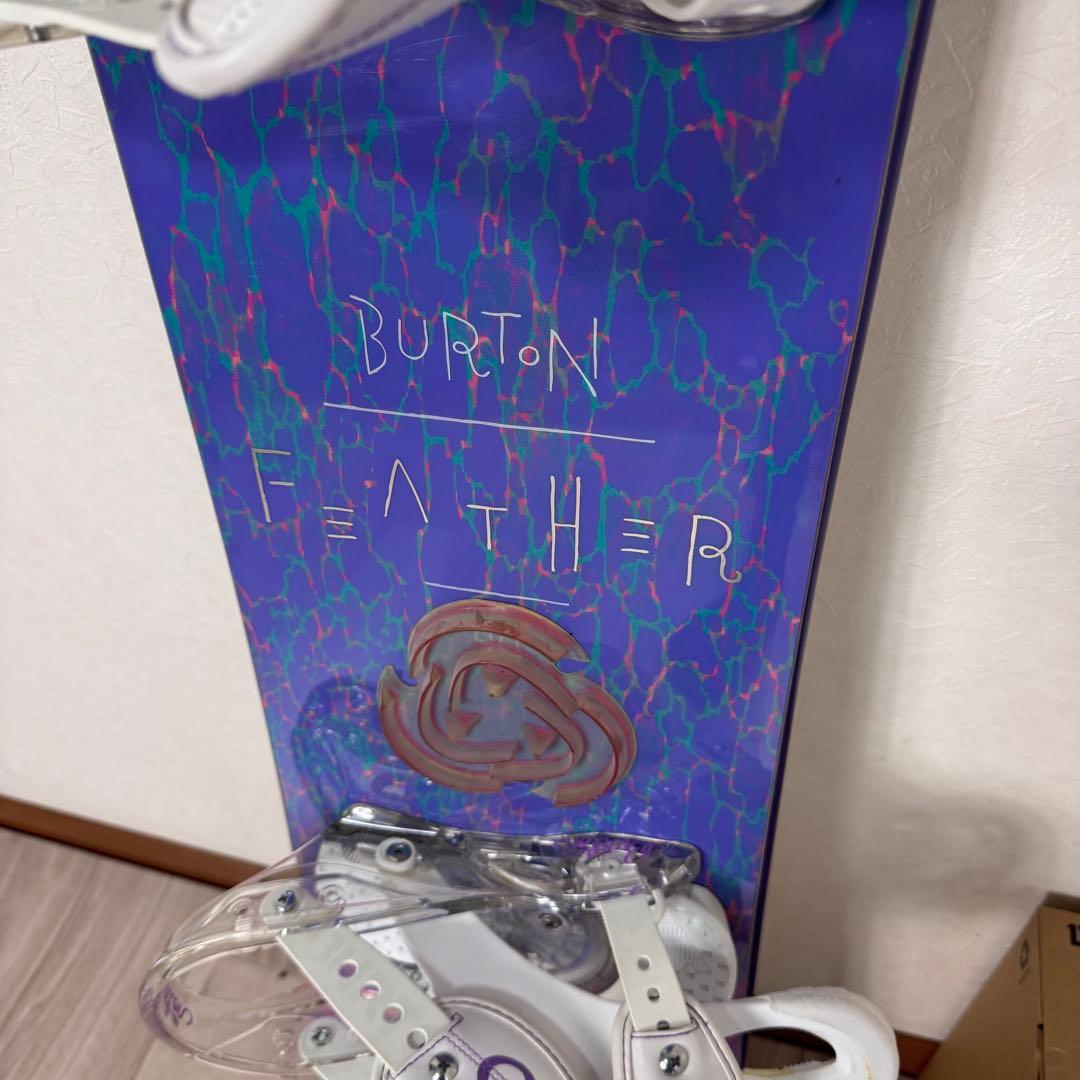 専用BURTON FEATHER 140cm スノーボードセット