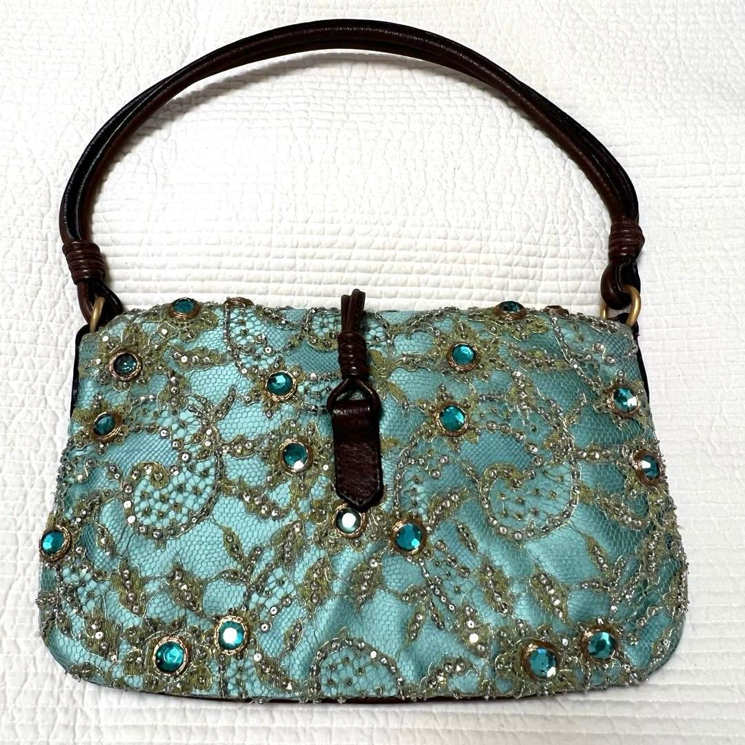 VALENTINO ビジューバッグ　ショルダーバッグ　パーティーバッグ　レース