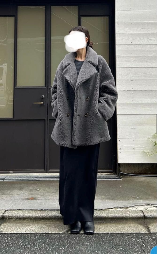 新品未使用！【THE PAUSE】ボアダブルコート/Whim Gazette