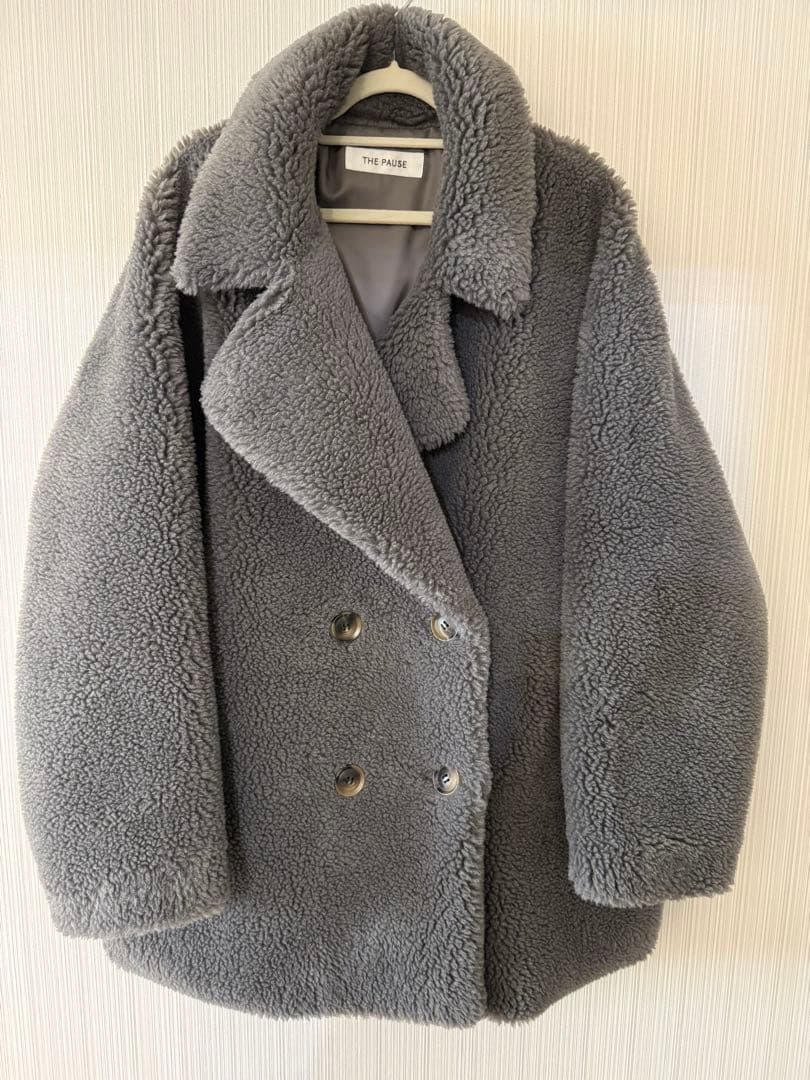 新品未使用！【THE PAUSE】ボアダブルコート/Whim Gazette
