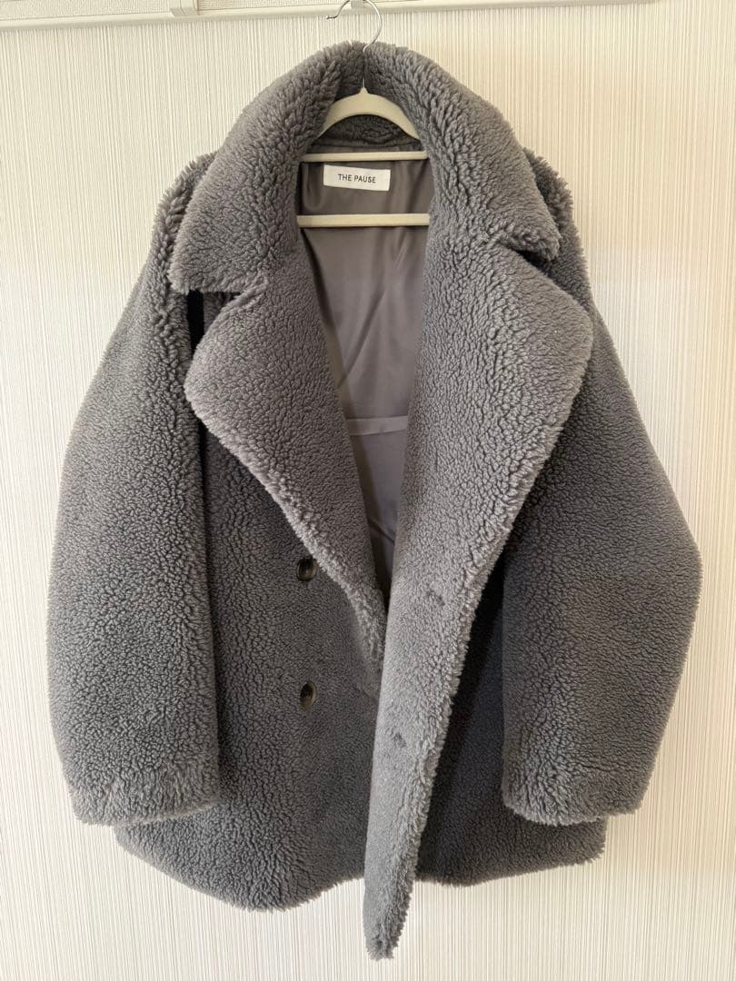 新品未使用！【THE PAUSE】ボアダブルコート/Whim Gazette