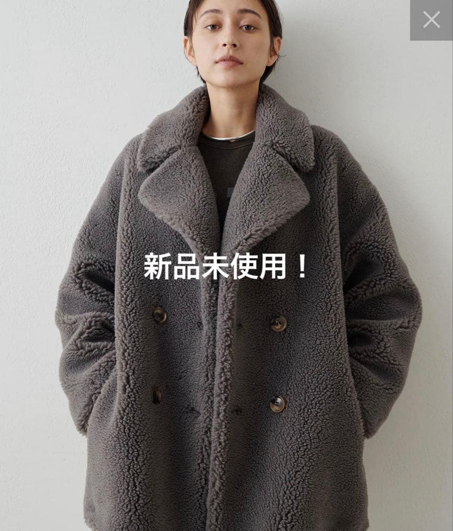 新品未使用！【THE PAUSE】ボアダブルコート/Whim Gazette