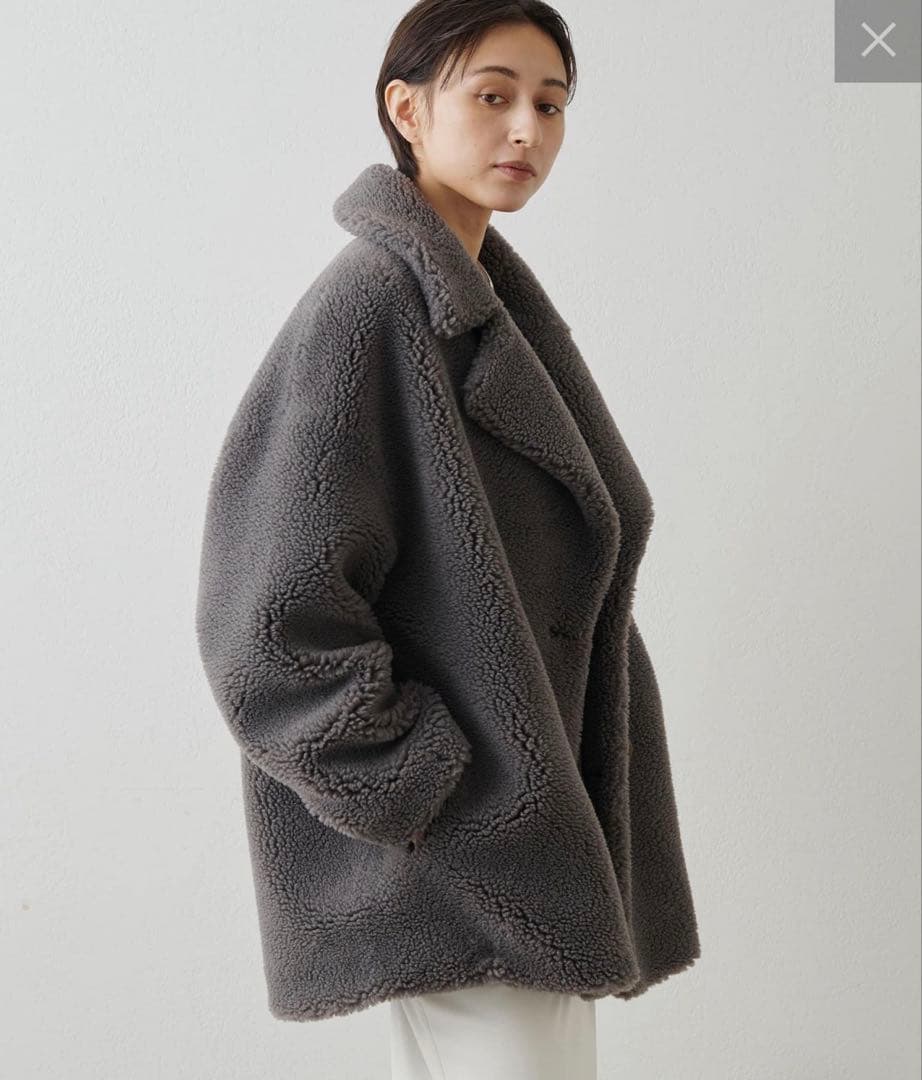 新品未使用！【THE PAUSE】ボアダブルコート/Whim Gazette