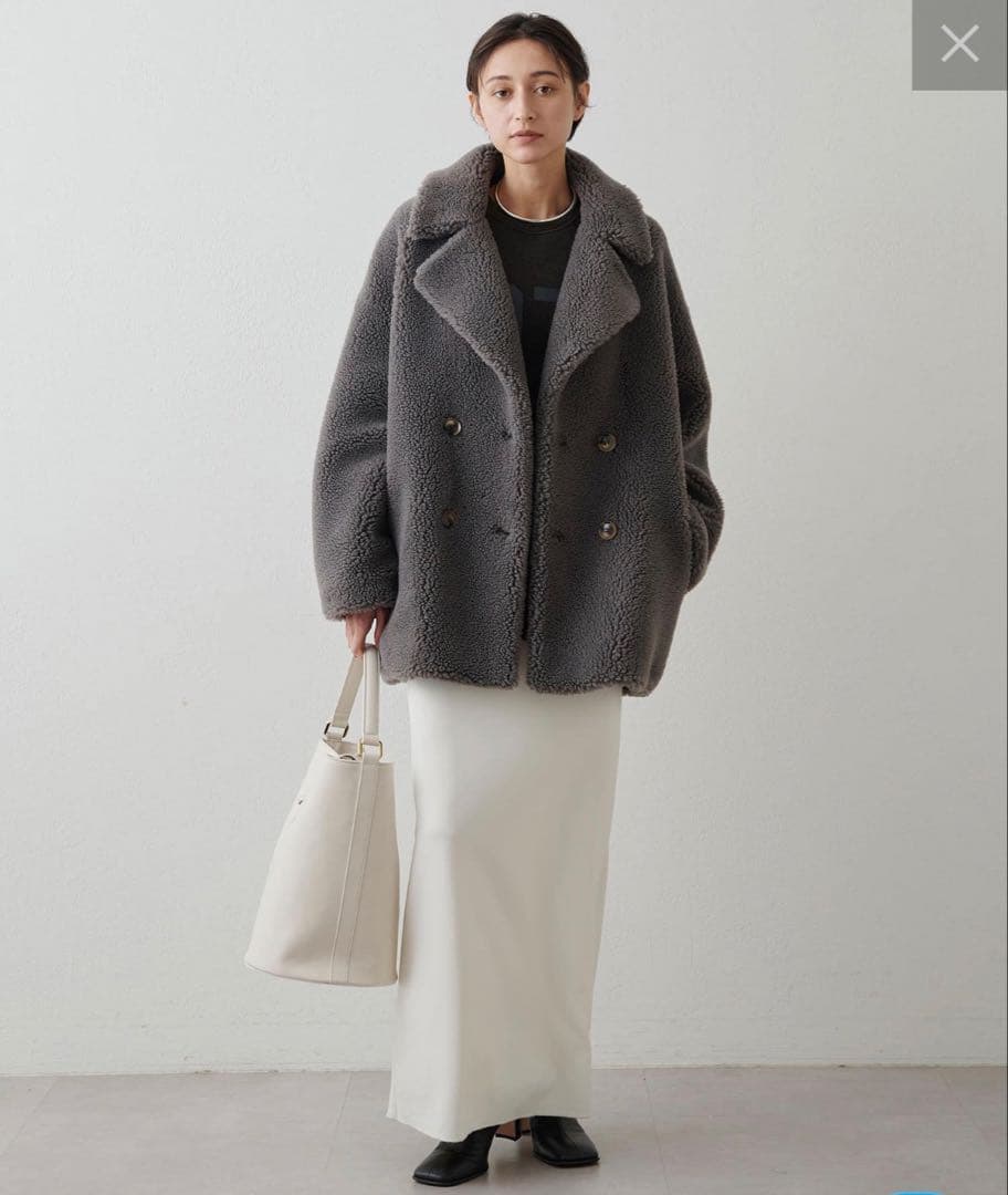 新品未使用！【THE PAUSE】ボアダブルコート/Whim Gazette