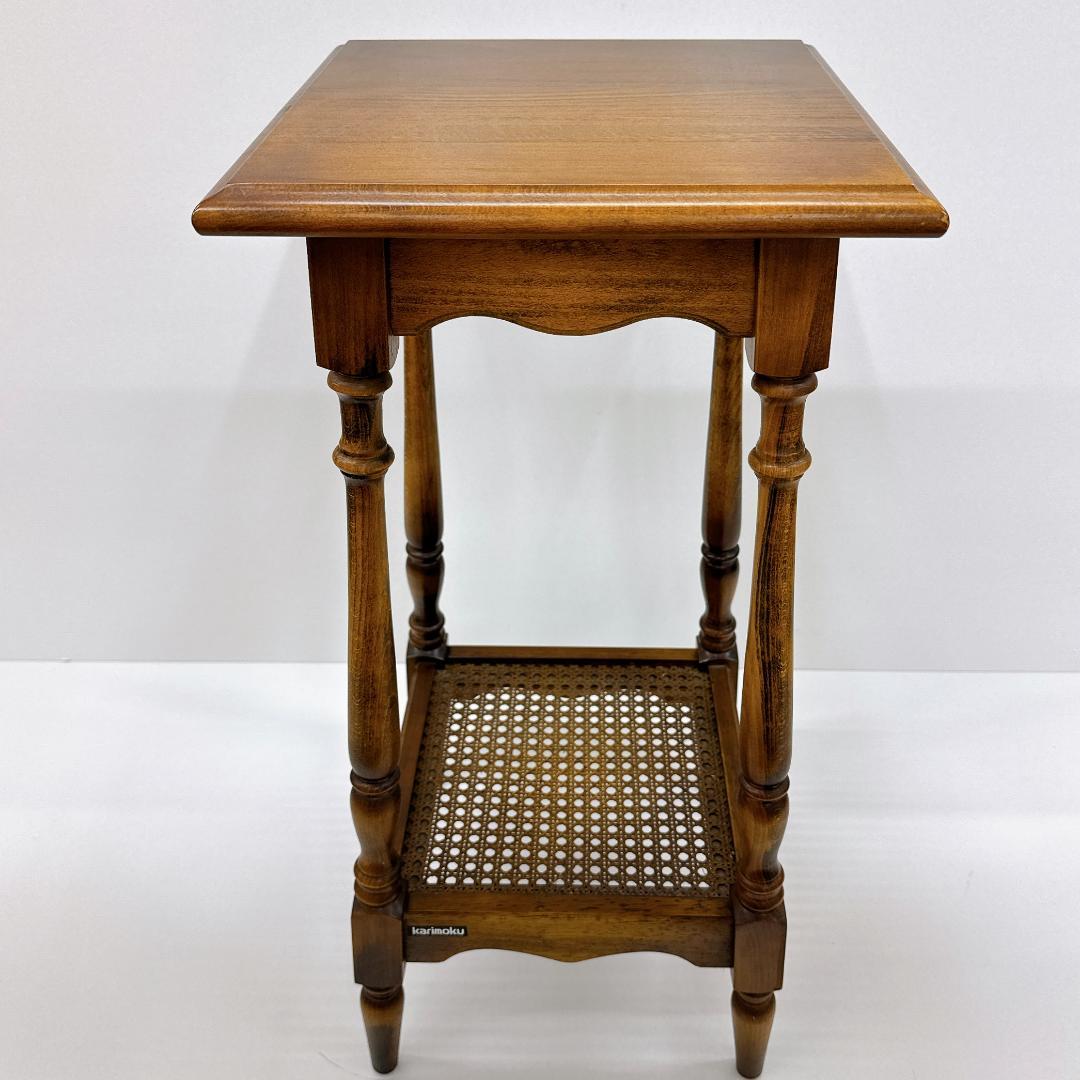 【美品】karimoku　カリモク コロニアル 花台 コーヒーテーブル