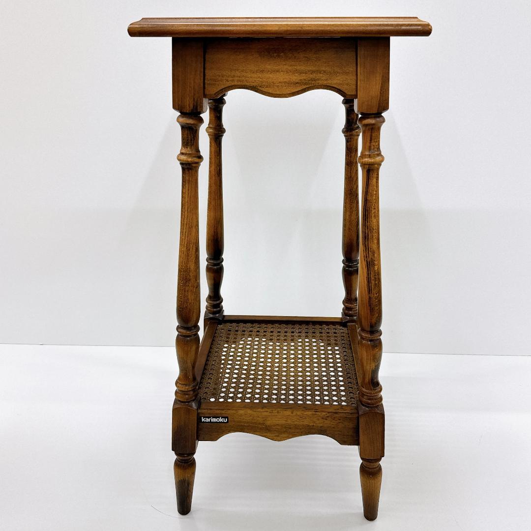 【美品】karimoku　カリモク コロニアル 花台 コーヒーテーブル