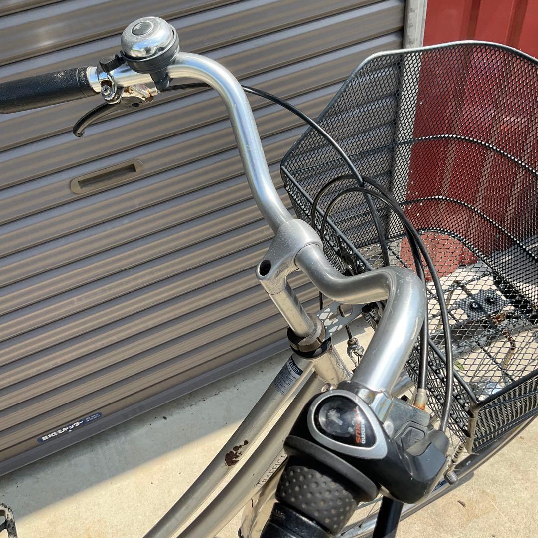 ママチャリ 27インチ カゴ/鍵/オートライト付き身長155cmから