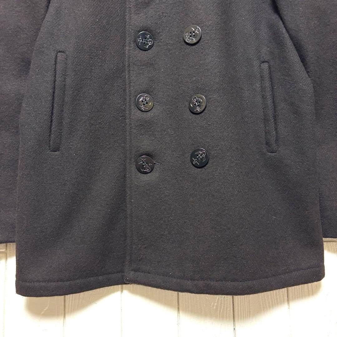 希少色 美品 USA製 SCHOTT 740N ピーコート 裏キルティング 40