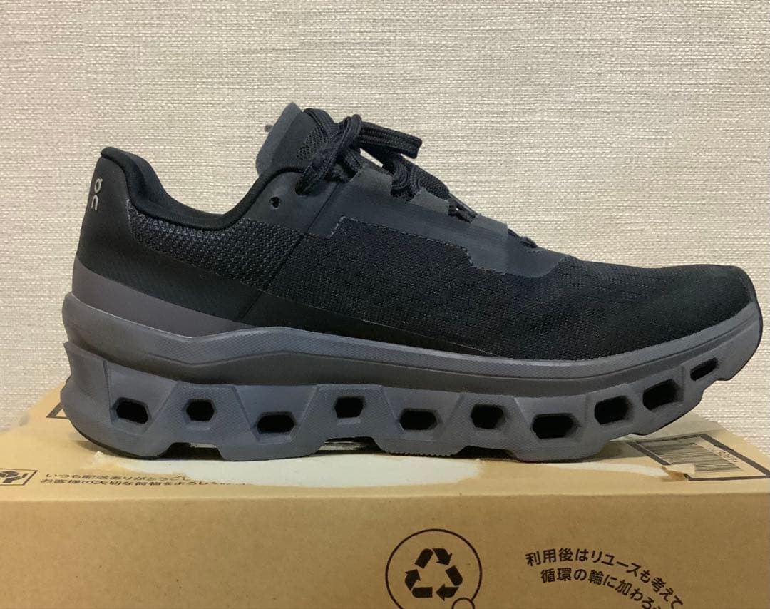 On オン Cloudmonster クラウドモンスター 黒 24㎝　美品