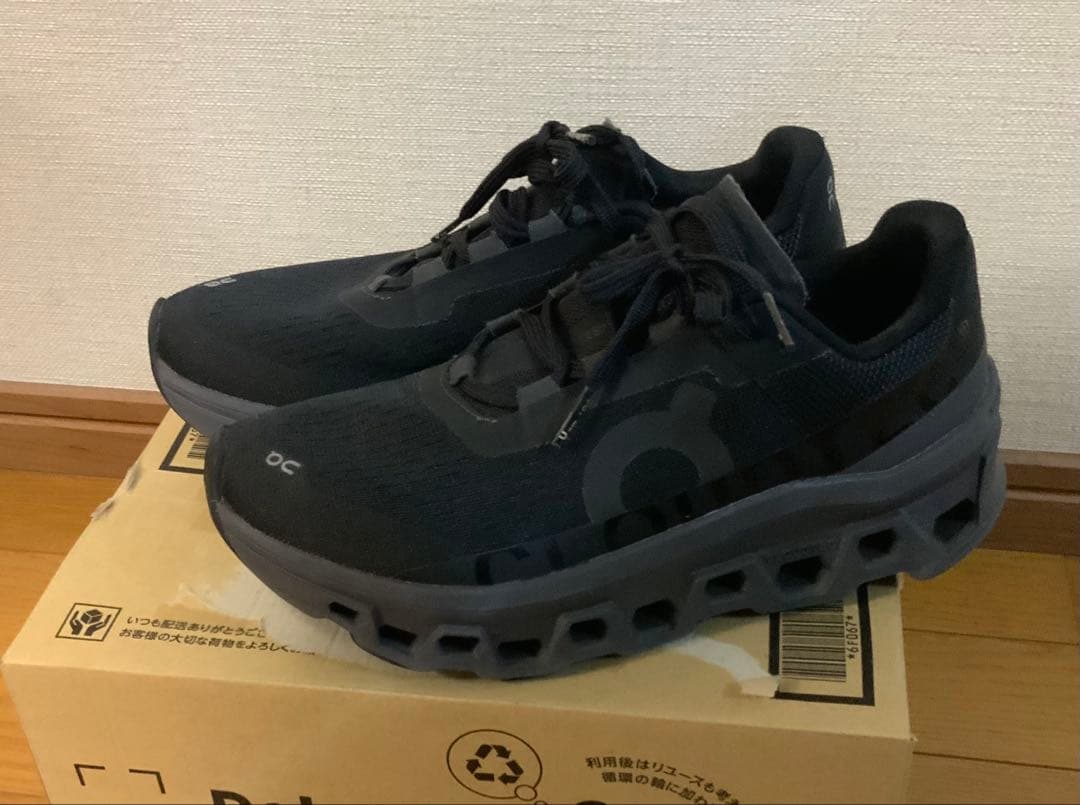 On オン Cloudmonster クラウドモンスター 黒 24㎝　美品