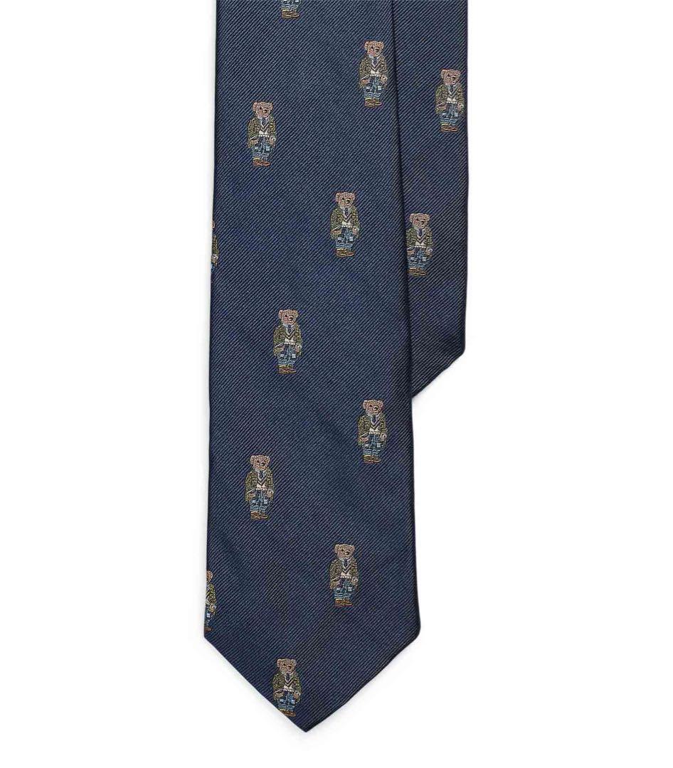 ラルフローレン　ネクタイ　シルク　ポロベア　Polo ベア シルクツイル タイ