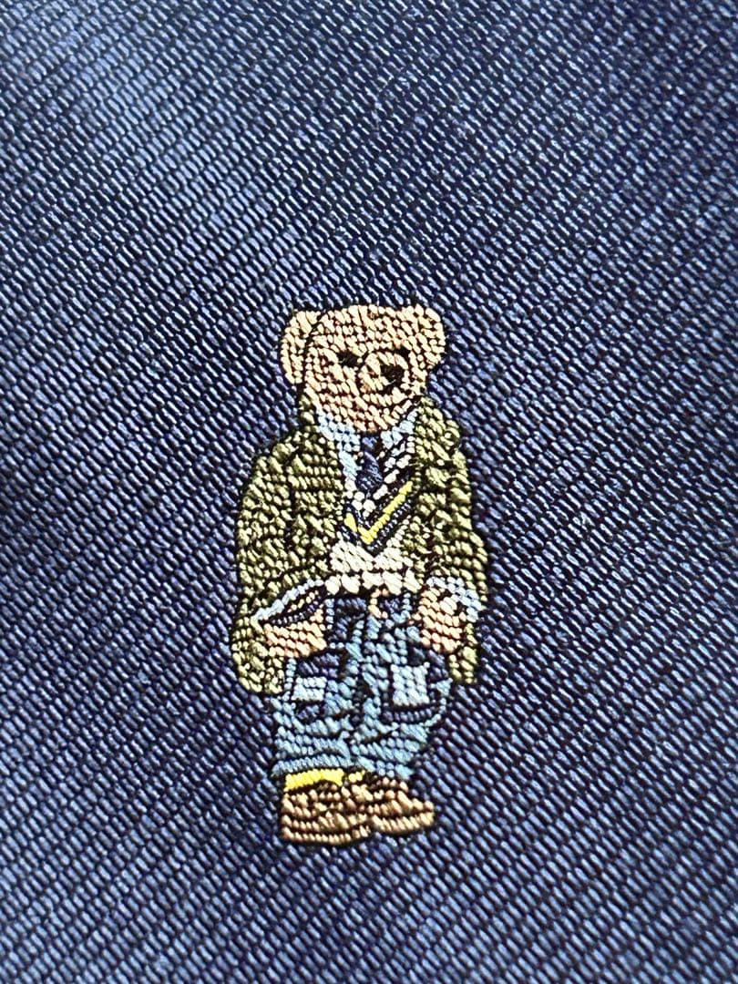 ラルフローレン　ネクタイ　シルク　ポロベア　Polo ベア シルクツイル タイ