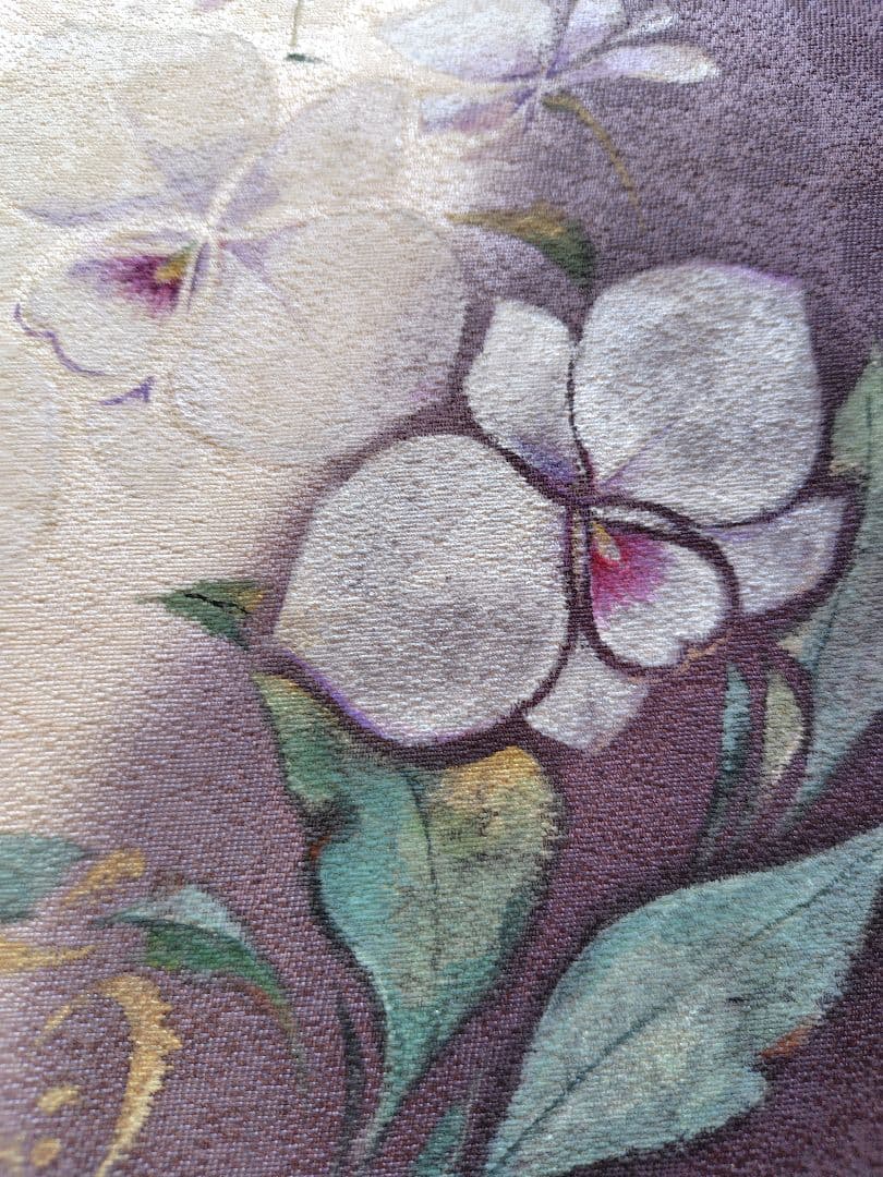 染色作家 胡蝶蘭　名古屋帯