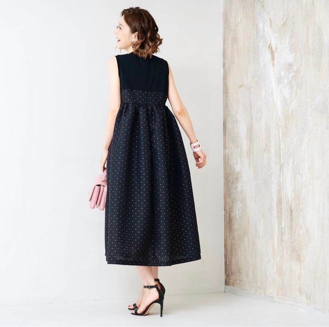 OBLI オブリ 米沢別注ドッキングピンクドットワンピース