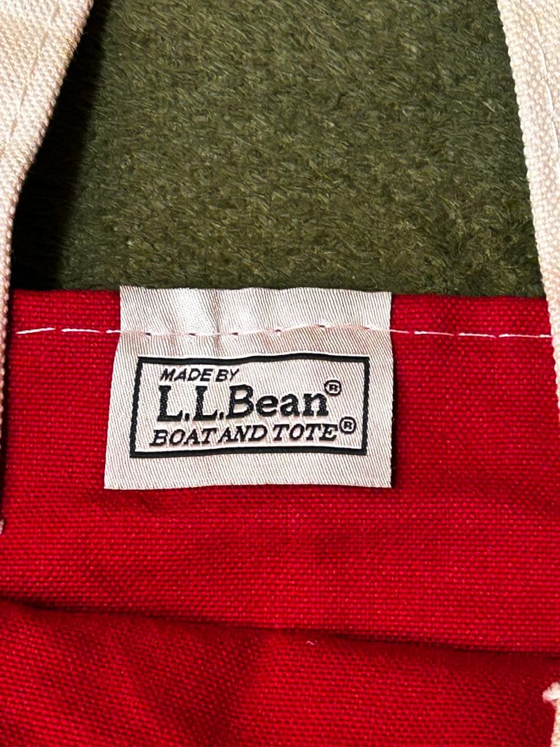 【レア】LLBean エルエルビーン トートバッグ 赤/緑