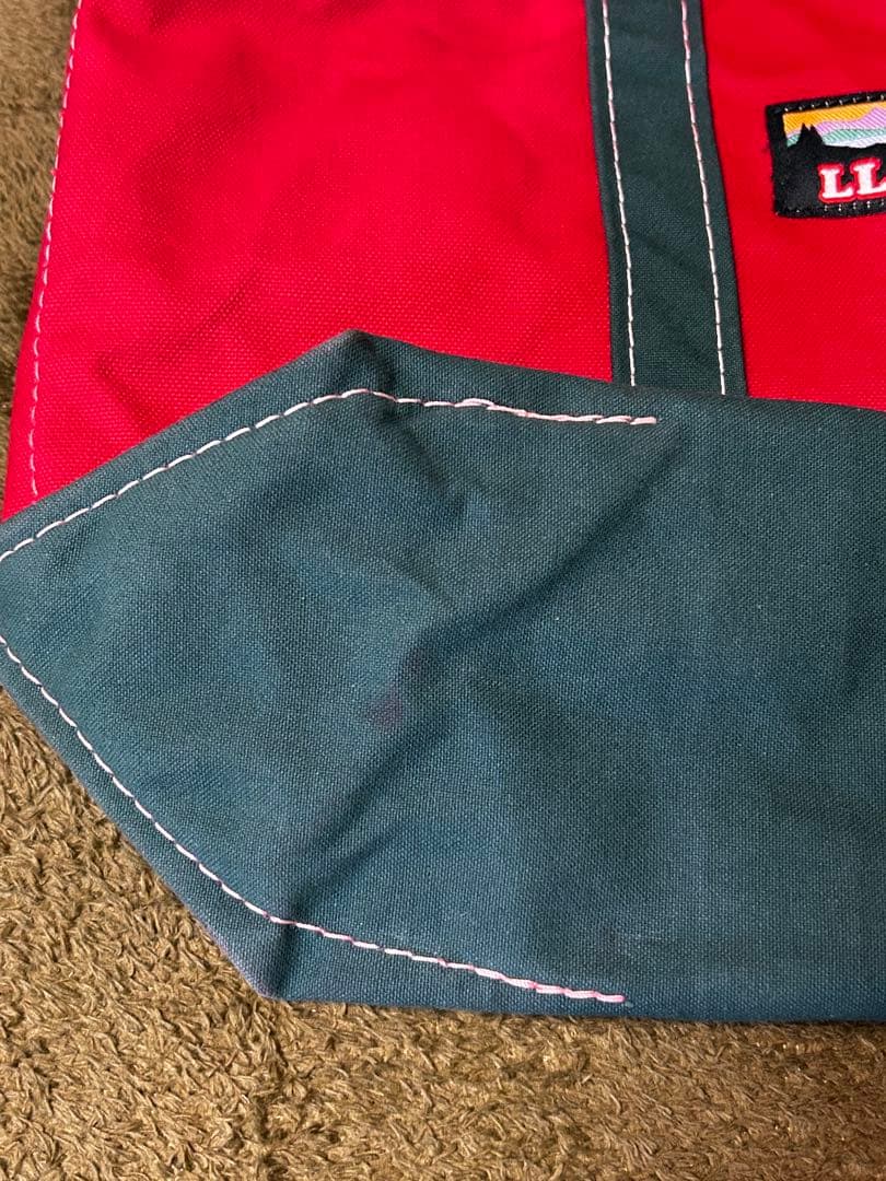 【レア】LLBean エルエルビーン トートバッグ 赤/緑