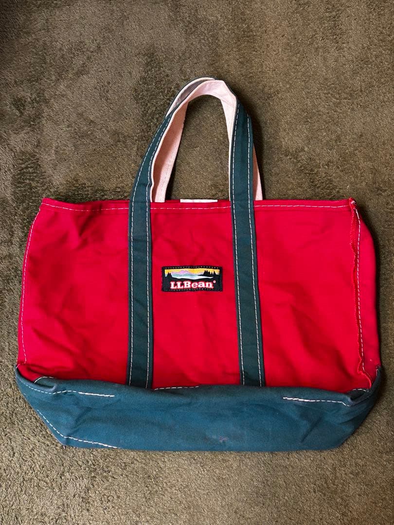 【レア】LLBean エルエルビーン トートバッグ 赤/緑