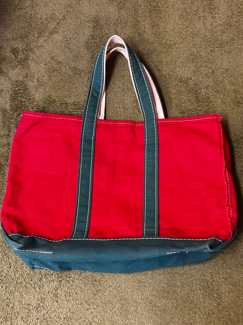 【レア】LLBean エルエルビーン トートバッグ 赤/緑