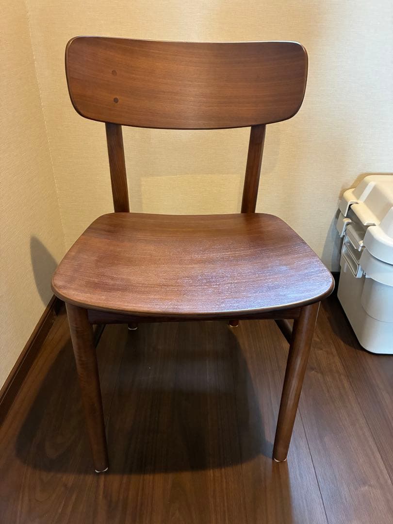 無印良品 ラウンドチェア ウォールナット