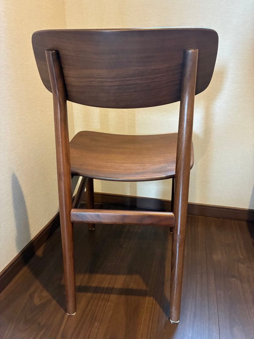 無印良品 ラウンドチェア ウォールナット